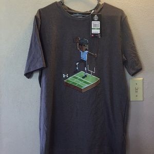 Mens under armour cam newton 8 bit football shirt